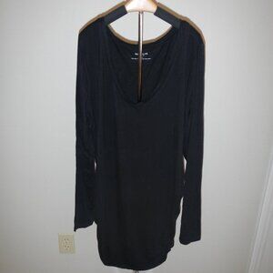 Motherhood Black Long Sleeve Shirt Size Lg New w/Tags